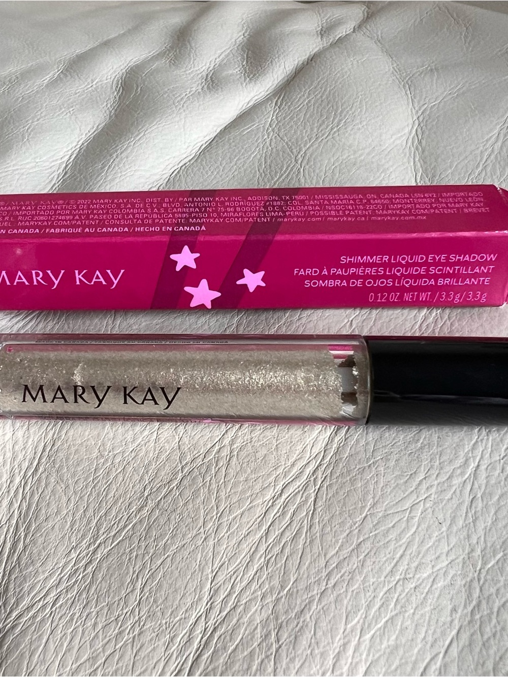 Mary Kay Shimmer Liquid Eye Shadow Sparkling Scintillant Silver Shade